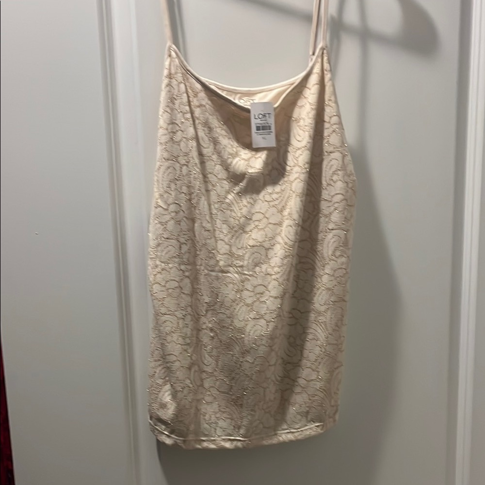 LOFT Cream Lace Cami Top